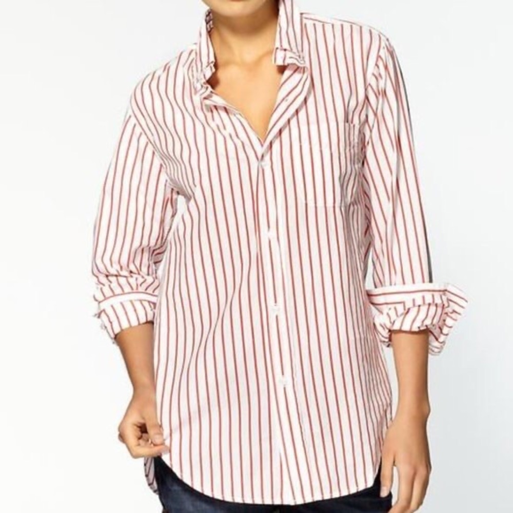 Current/Elliot the prep school shirt, lollipop stripe, size 0